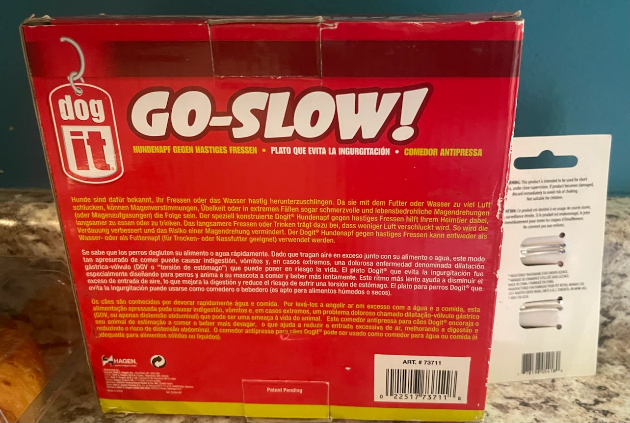 Dog It Go-Slow Anti-Gulping Dish and Bailey & Bella Bows - photo 2