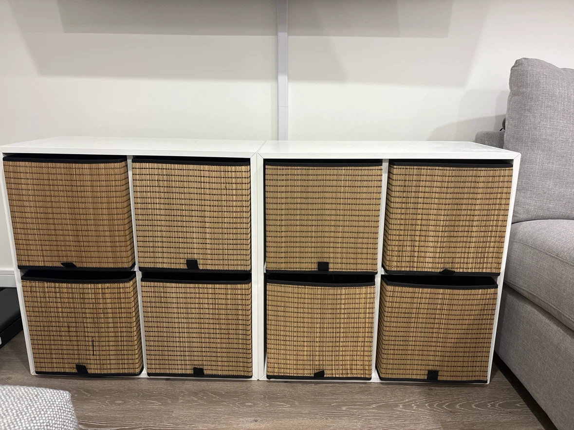IKEA KALLAX SHELF & BASKETs