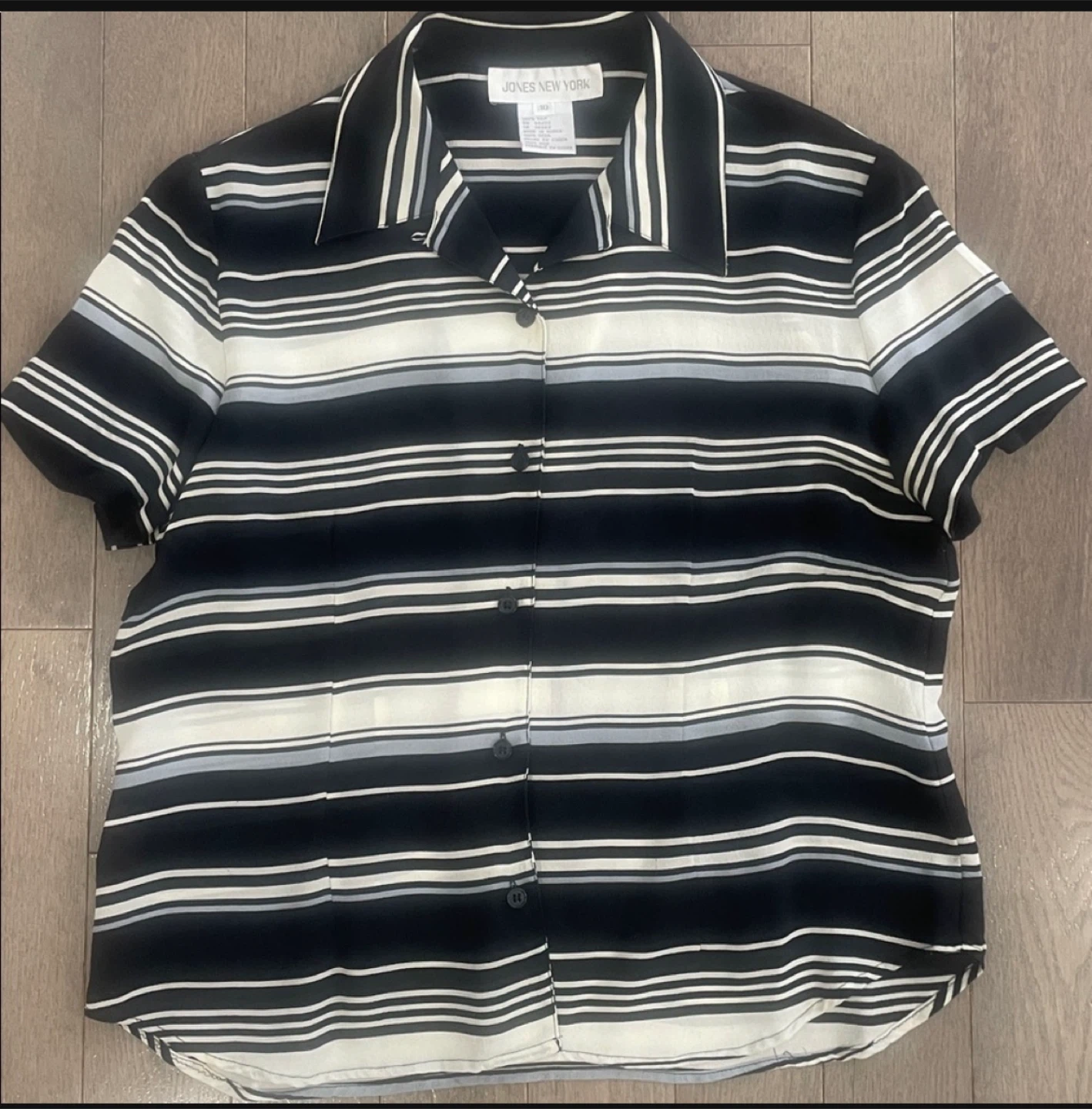 Jones New York Striped Blouse Size 10
