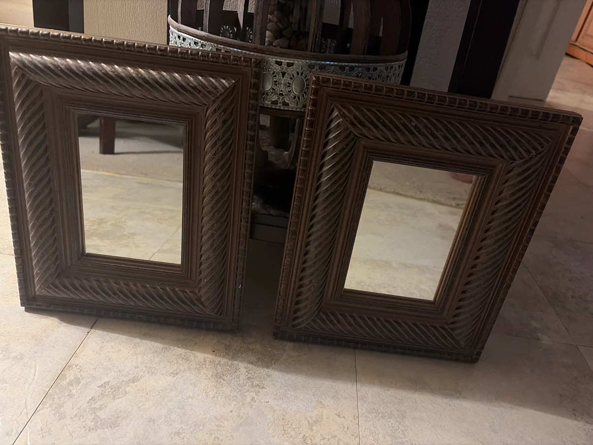Set of Two Decorative Wall Mirrors