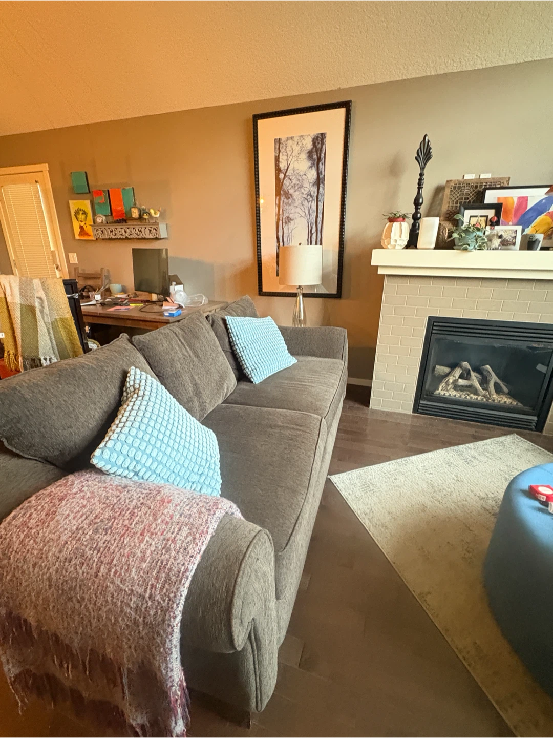 Grey Three-Seater Sofa - photo 2