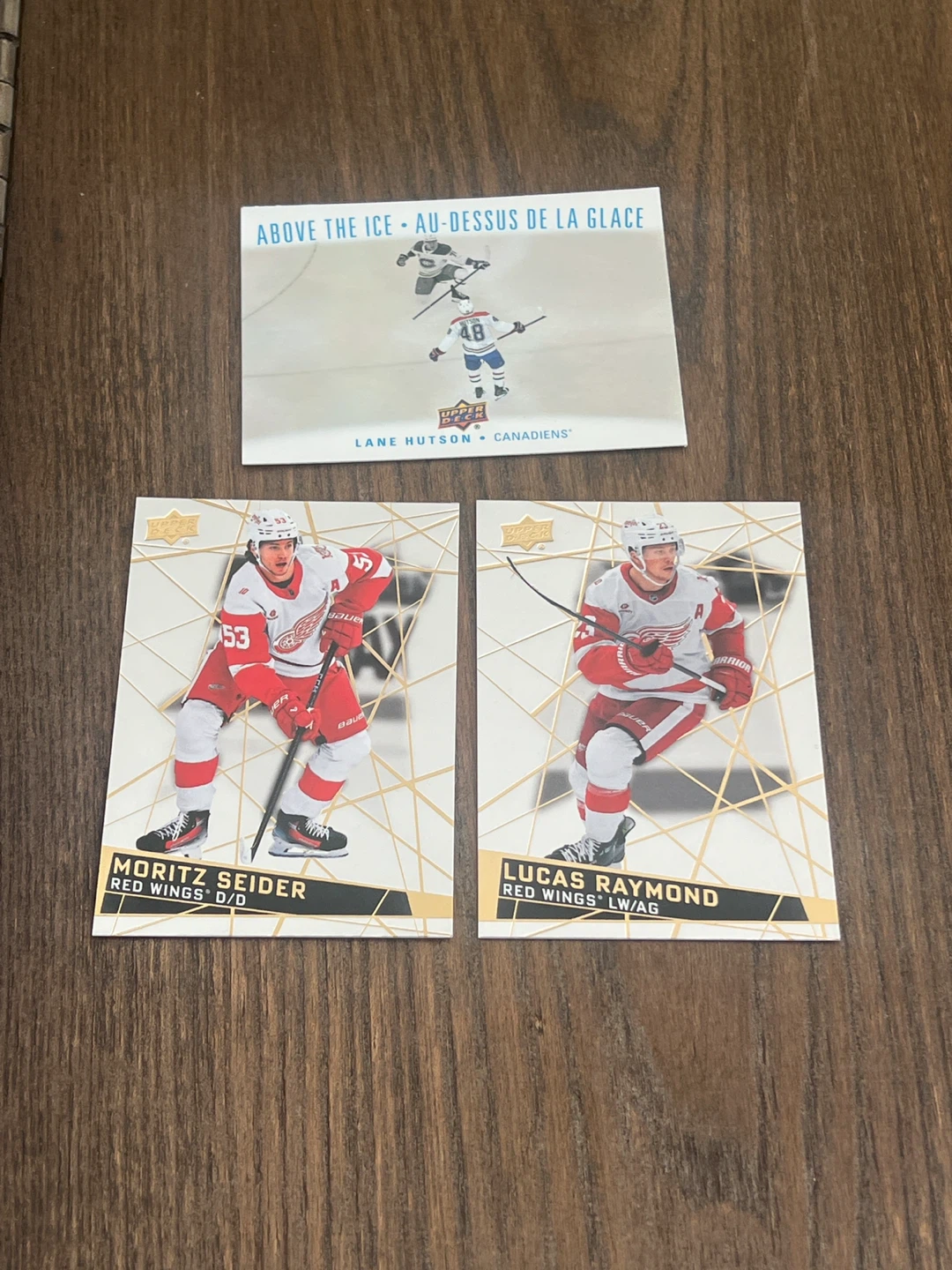 3 Tim Hortons Upper Deck NHL Collector Cards