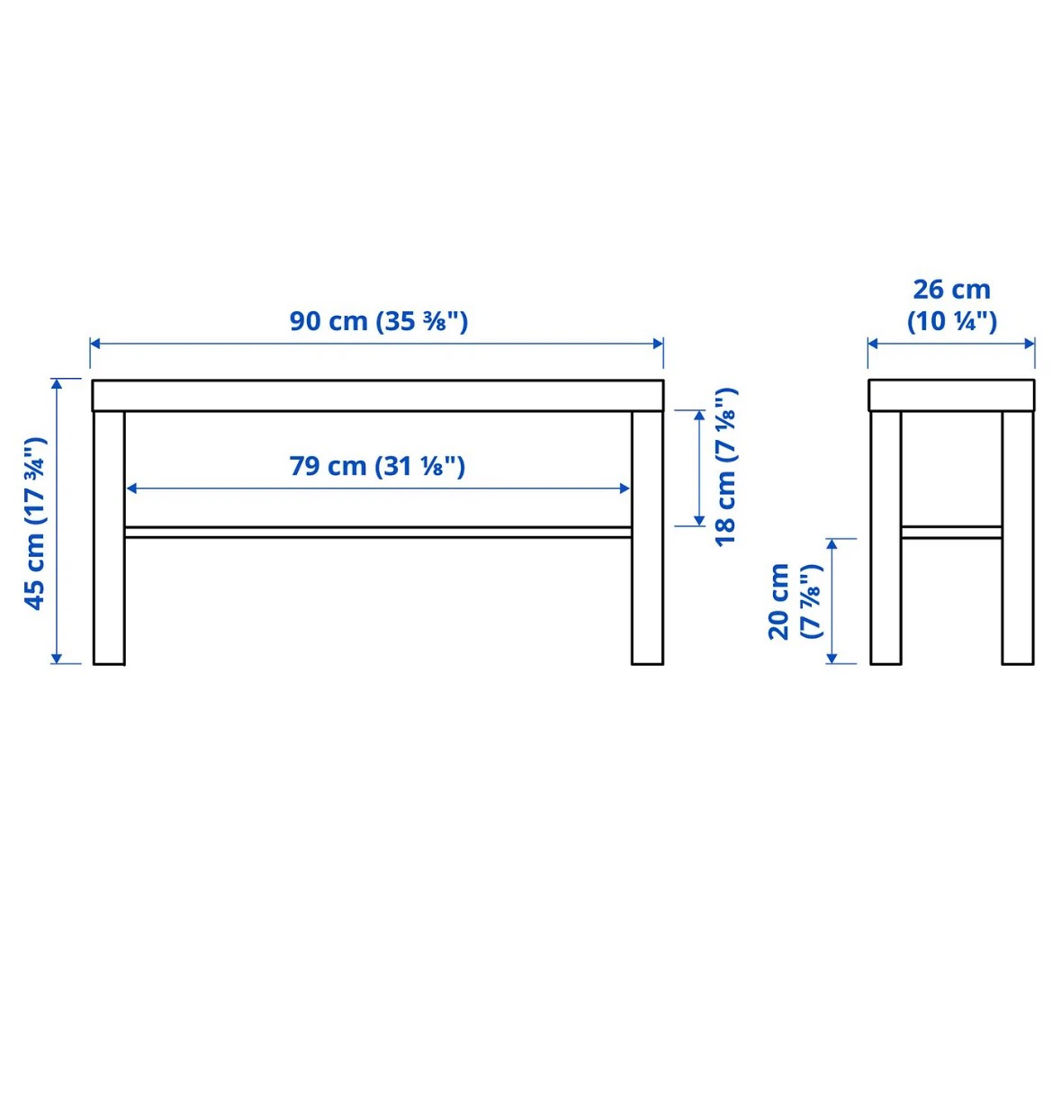 Lack TV stand / Bench - photo 4