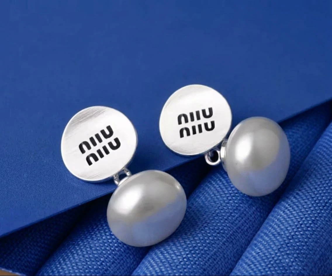 Miu Miu Pearl Drop Earrings