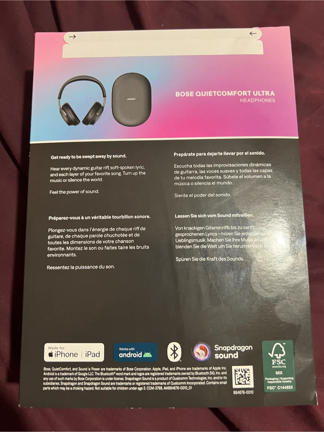 Bose QuietComfort Ultra Over-Ear Bluetooth Headphones New Sealed