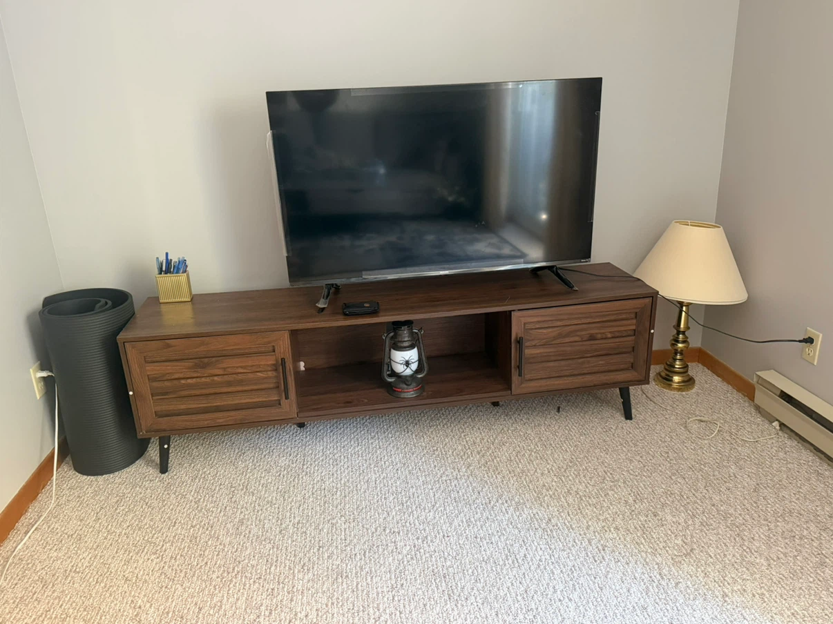 Mid-Century Modern Walnut TV Stand