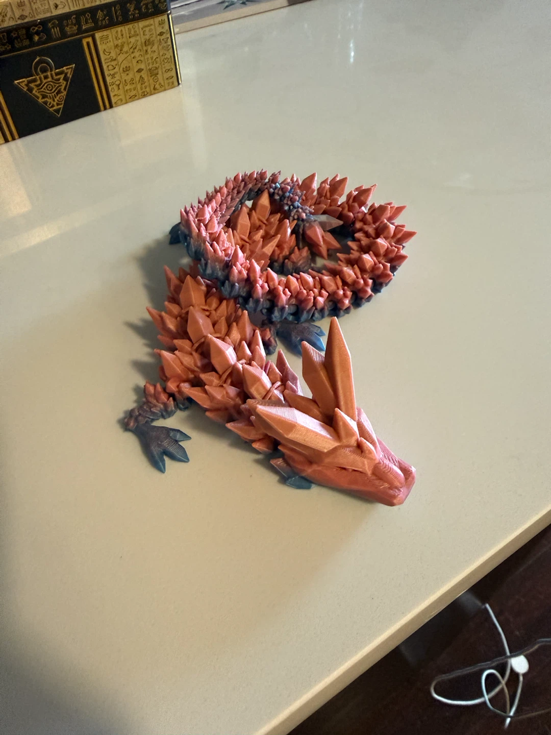 3D Printed Articulated Crystal Dragon