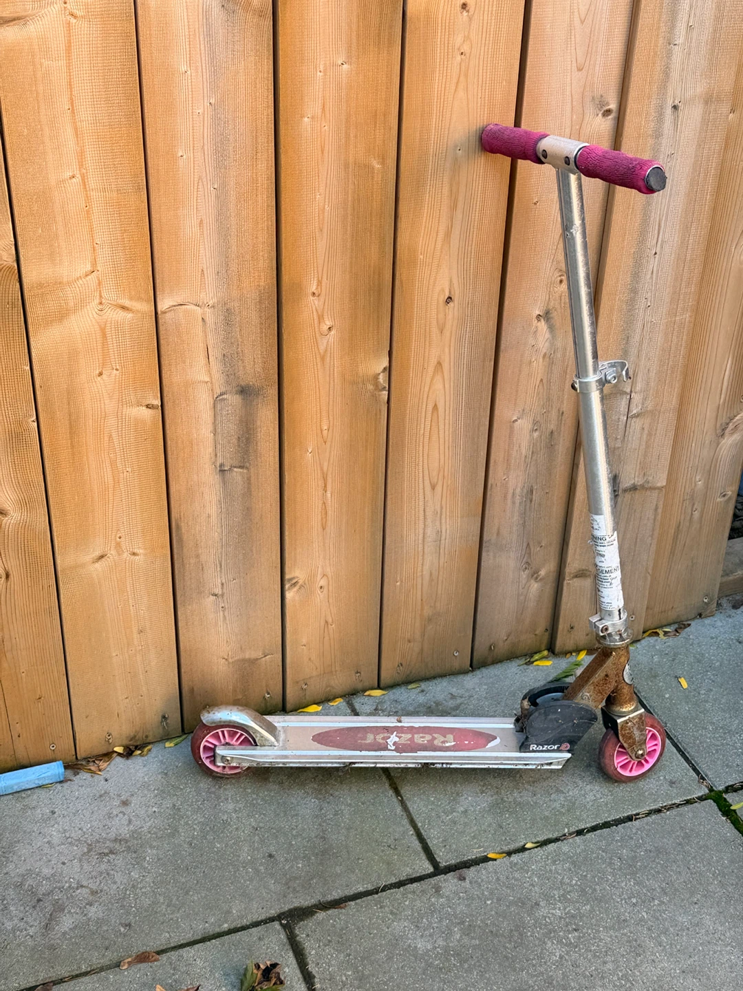 Razor Kick Scooter Silver with Pink Wheels - photo 4