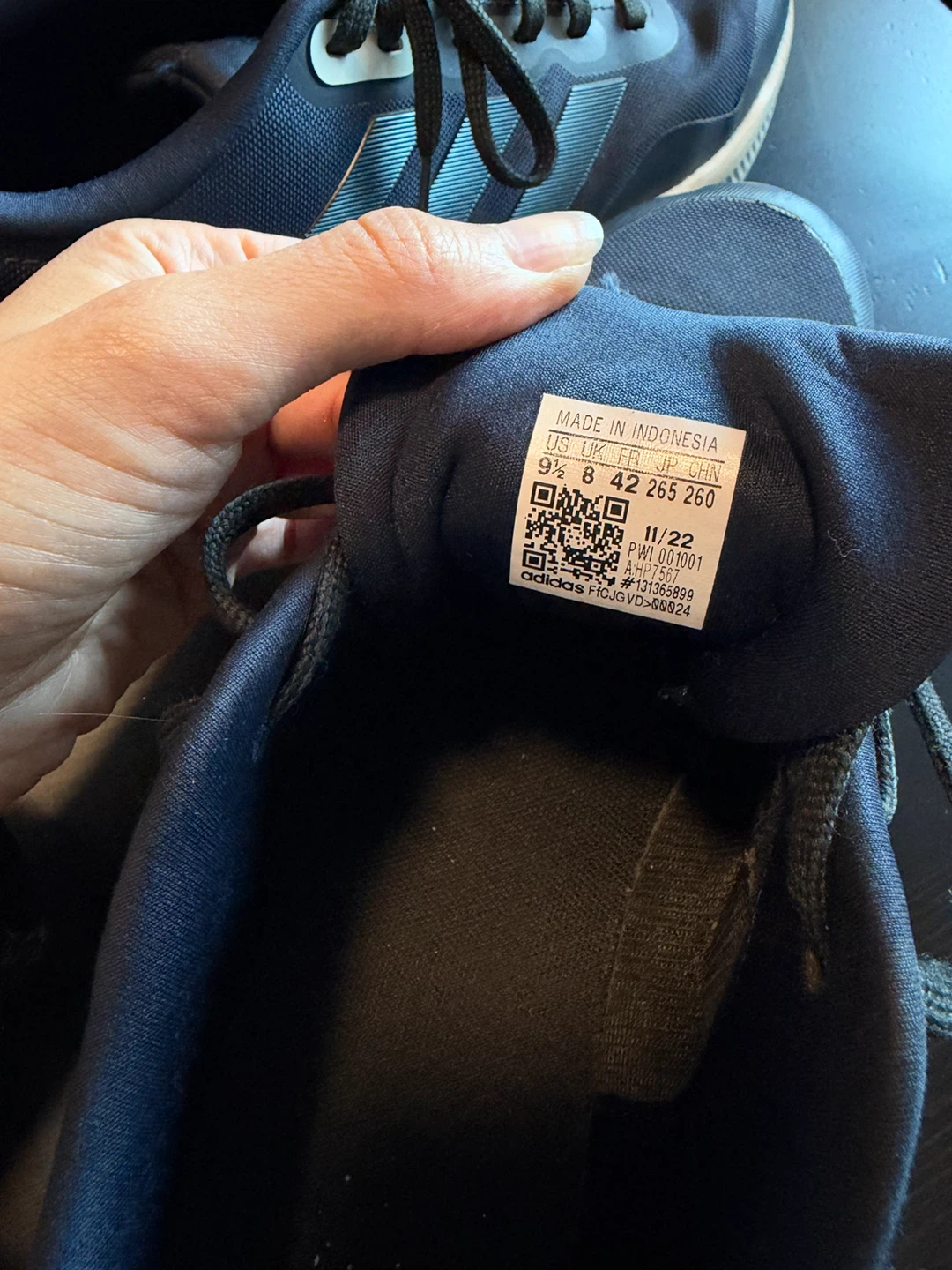Adidas Runfalcon 3 Running Shoes, Navy & Pink, US 9.5 - photo 5