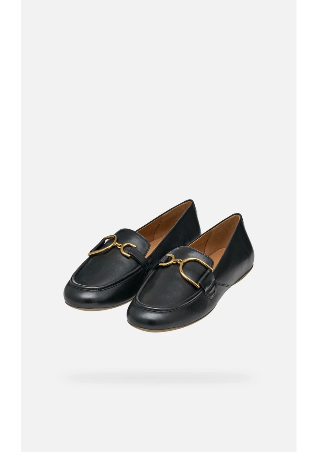 Geox  Palmaria Loafers, Black Leather Size 6