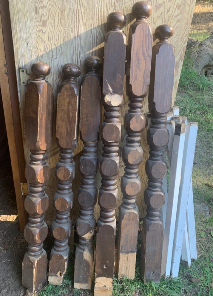 Wooden posts