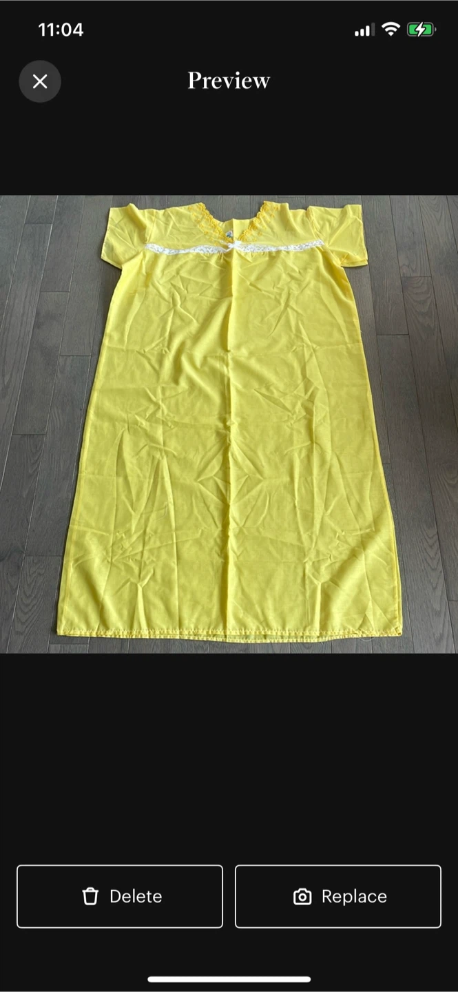 Yellow maxi Nightgown