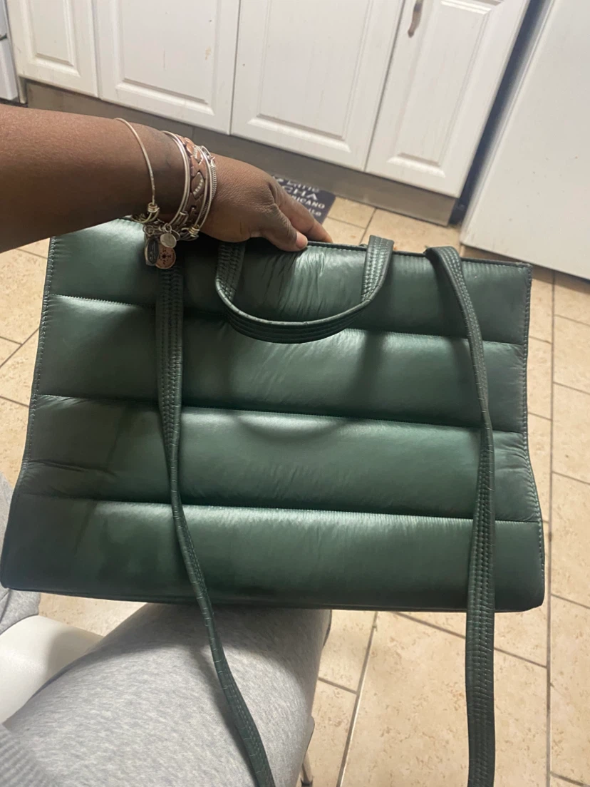 Telfar Padded Shopping Bag Dark Green - photo 2