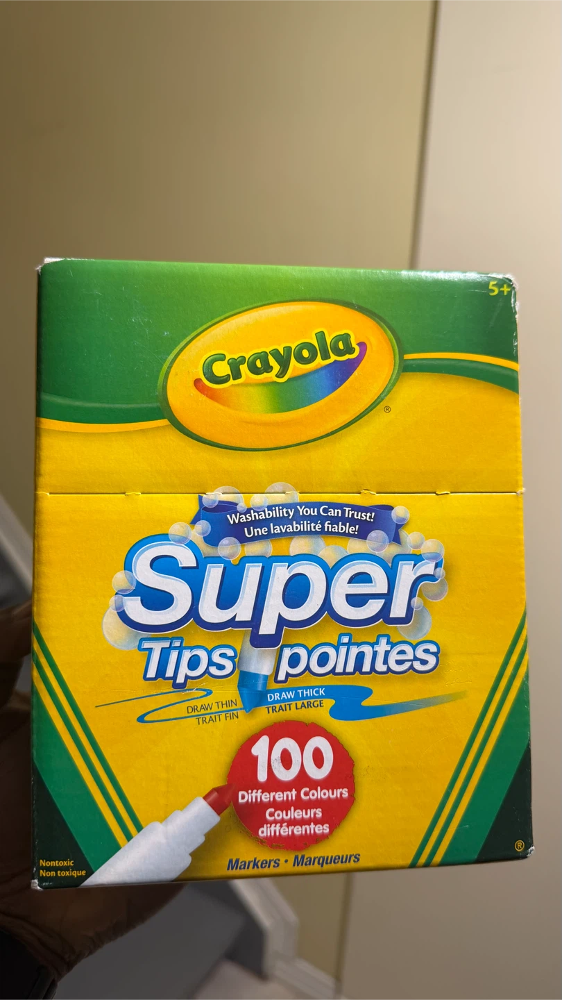 Crayola Super Tips Washable Markers 100 Count