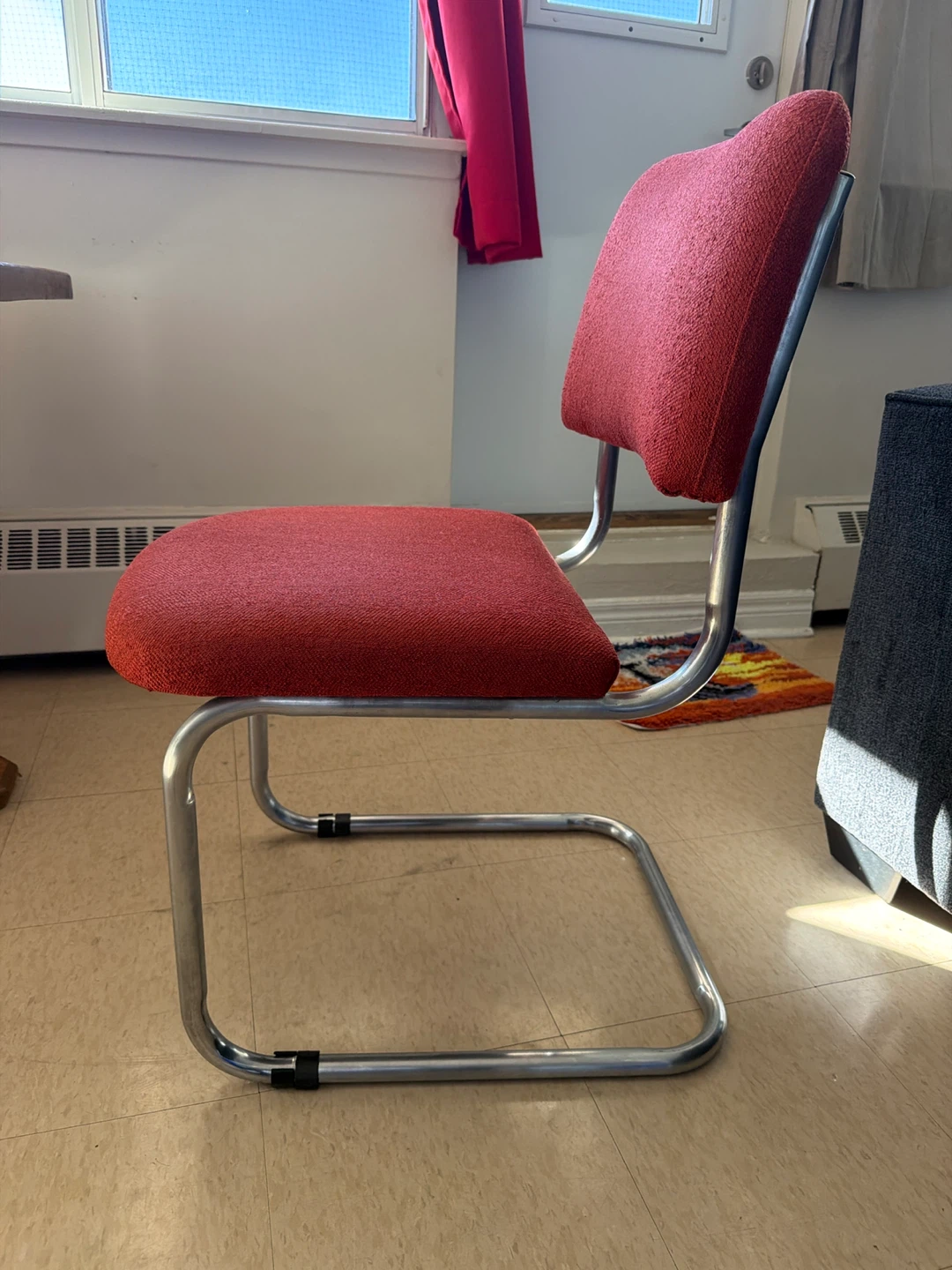 Red Cantilever Dining Chair - photo 2