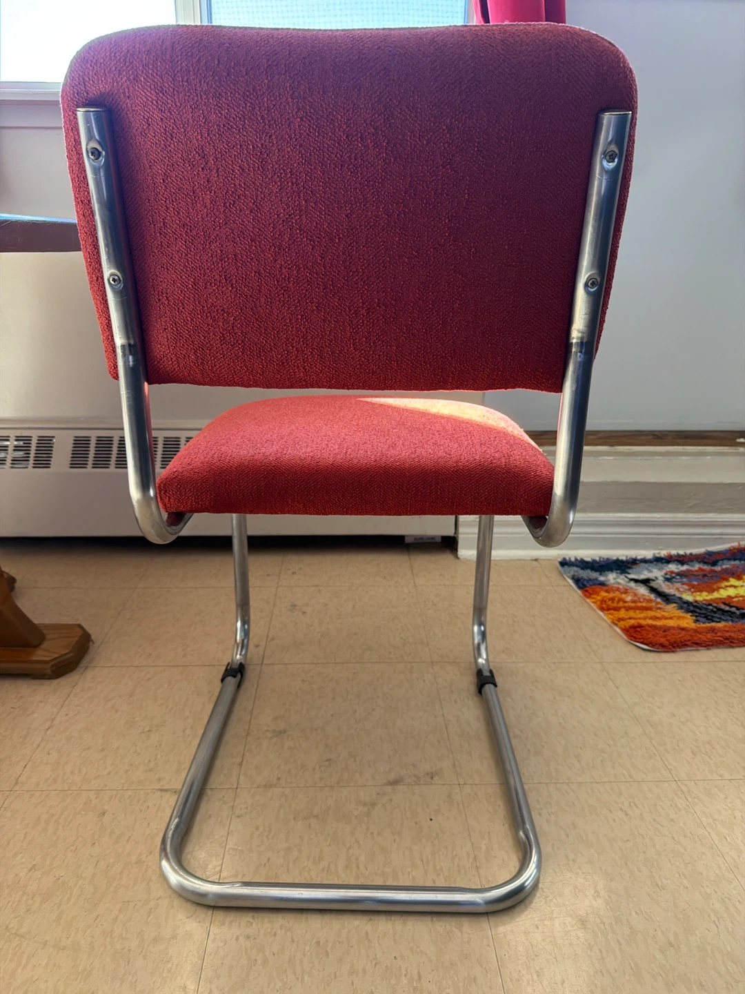 Red Cantilever Dining Chair - photo 4