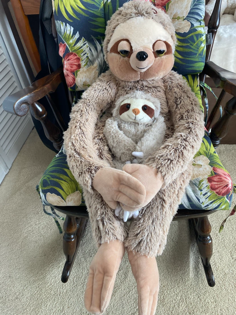 NEW! Parent and Child Large Sloth Plush Set!