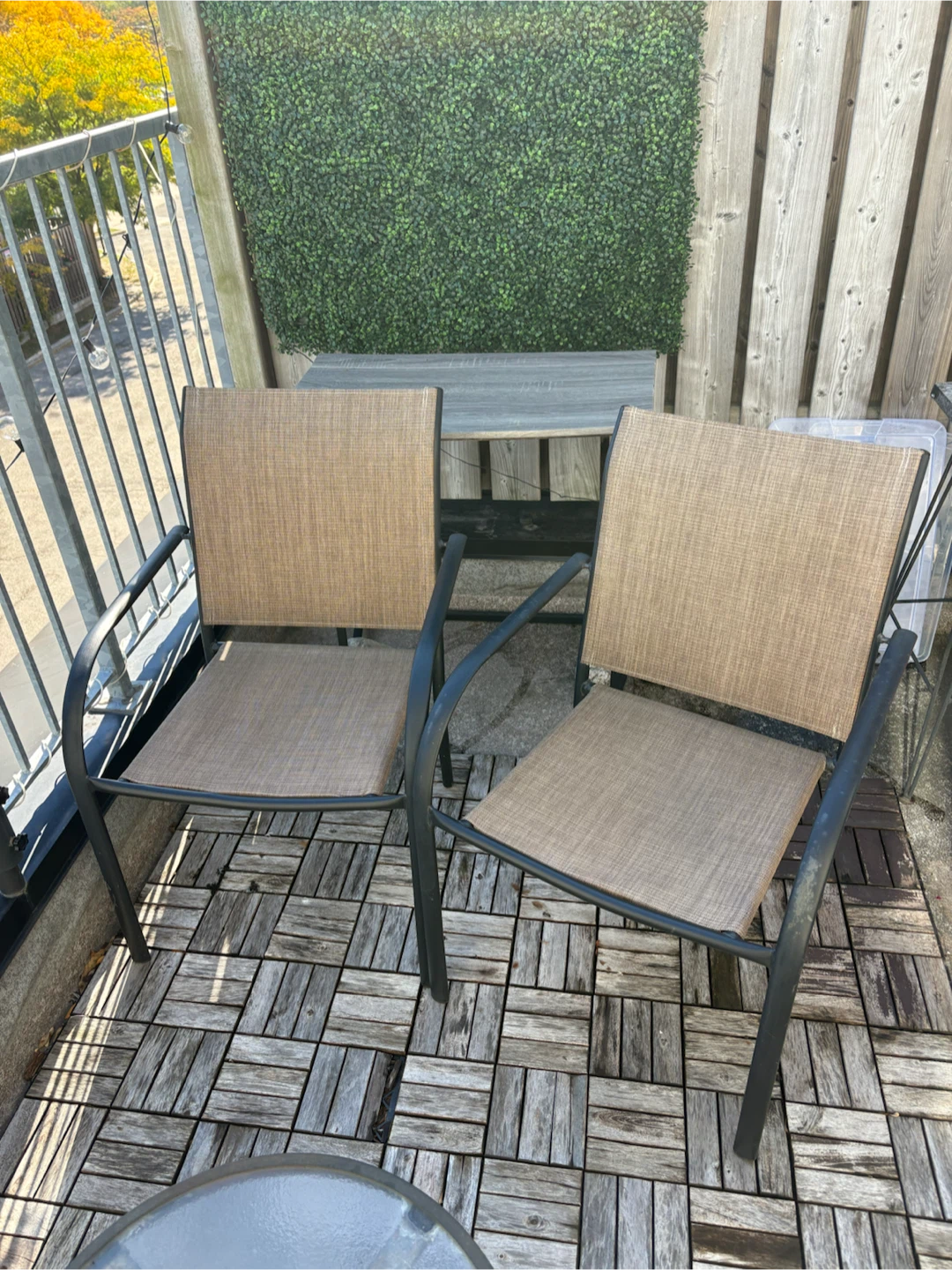 Brown patio chairs (set of 2) - photo 4