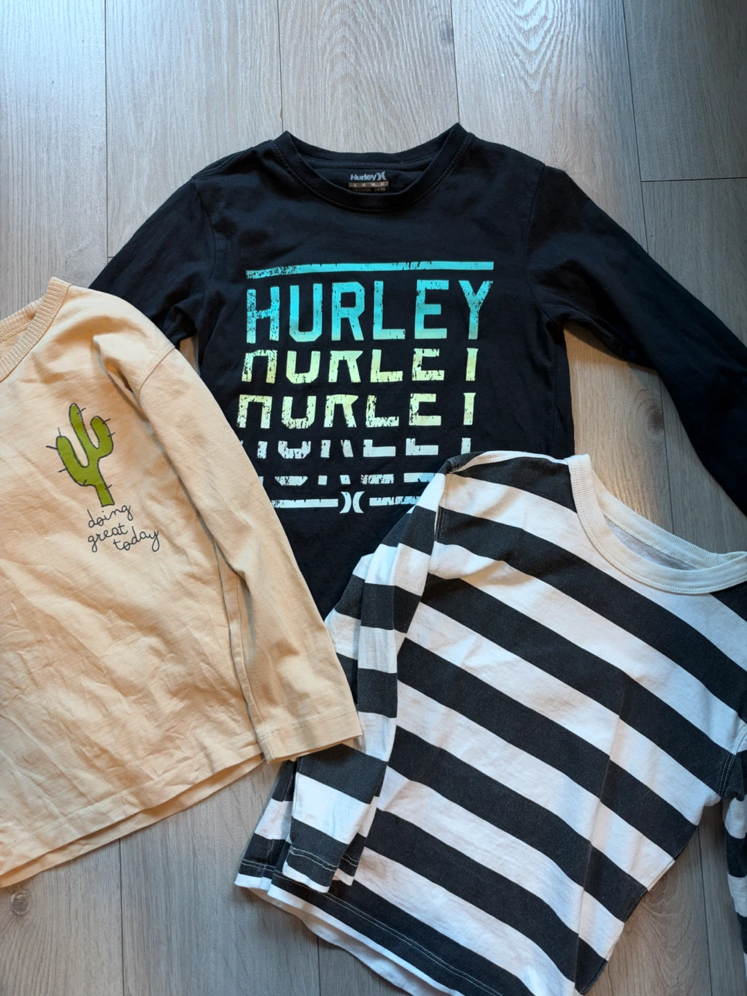 Kids Long Sleeve Shirts Bundle, Size 5-6