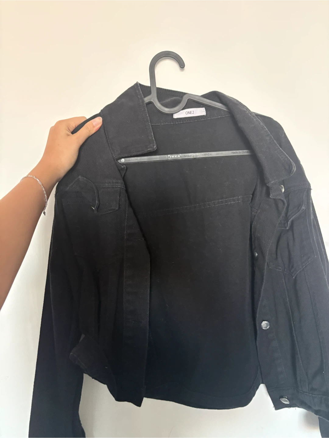 ONE2 Black Denim Jacket