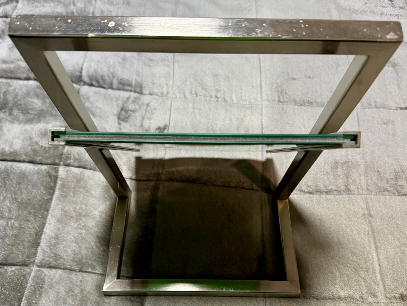 Brushed Metal Swivel Tabletop Mirror - photo 5