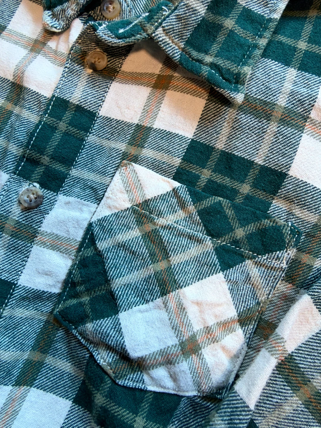 H&M Green Plaid Flannel Shirt - photo 4
