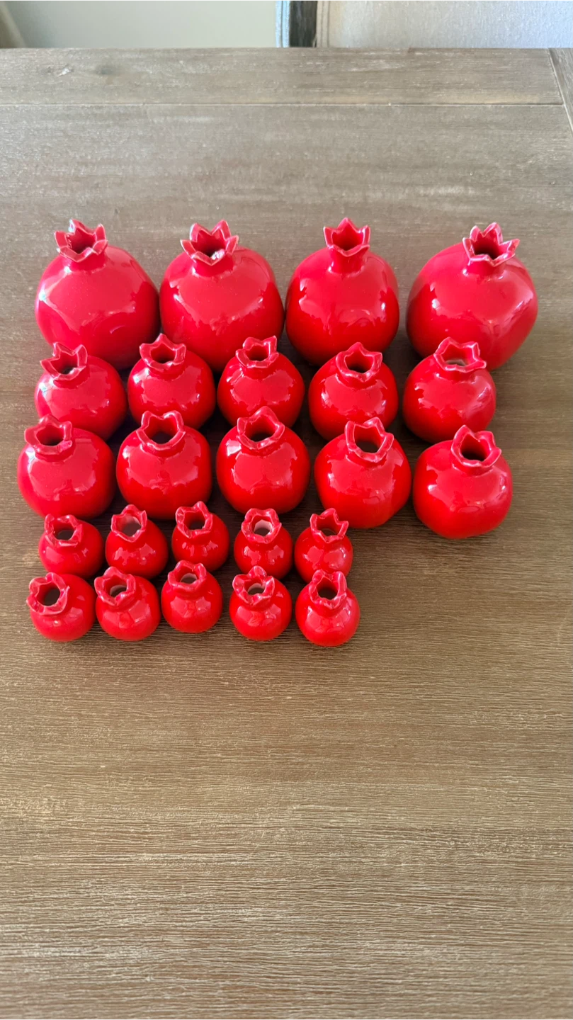 Set of 24 Ceramic Pomegranate Decor - photo 2