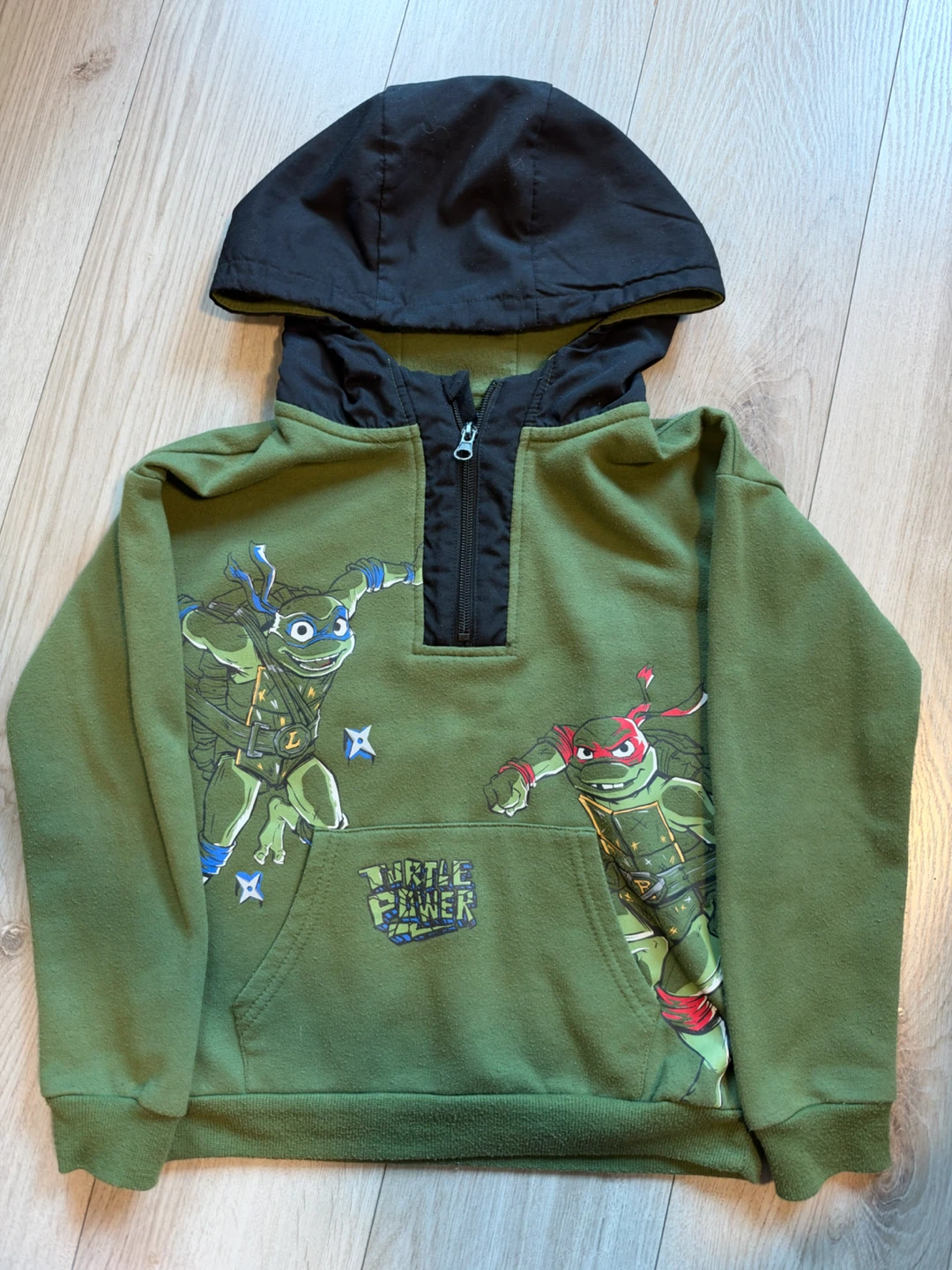 Ninja Turtles Quarter-Zip Hoodie, Size 7