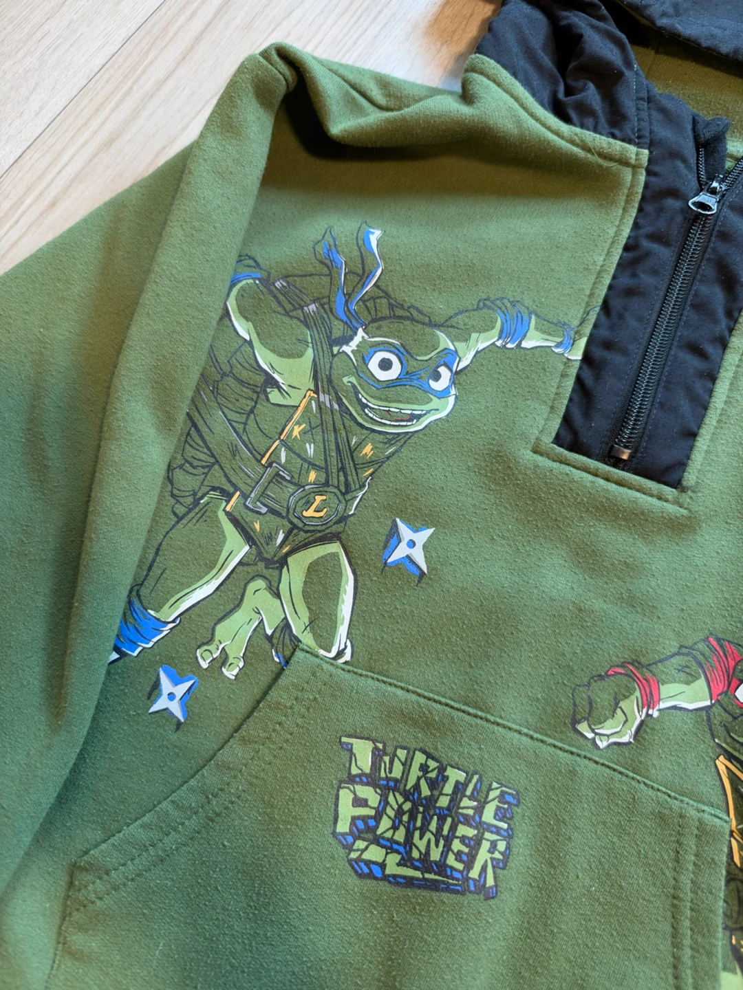 Ninja Turtles Quarter-Zip Hoodie, Size 7 - photo 2