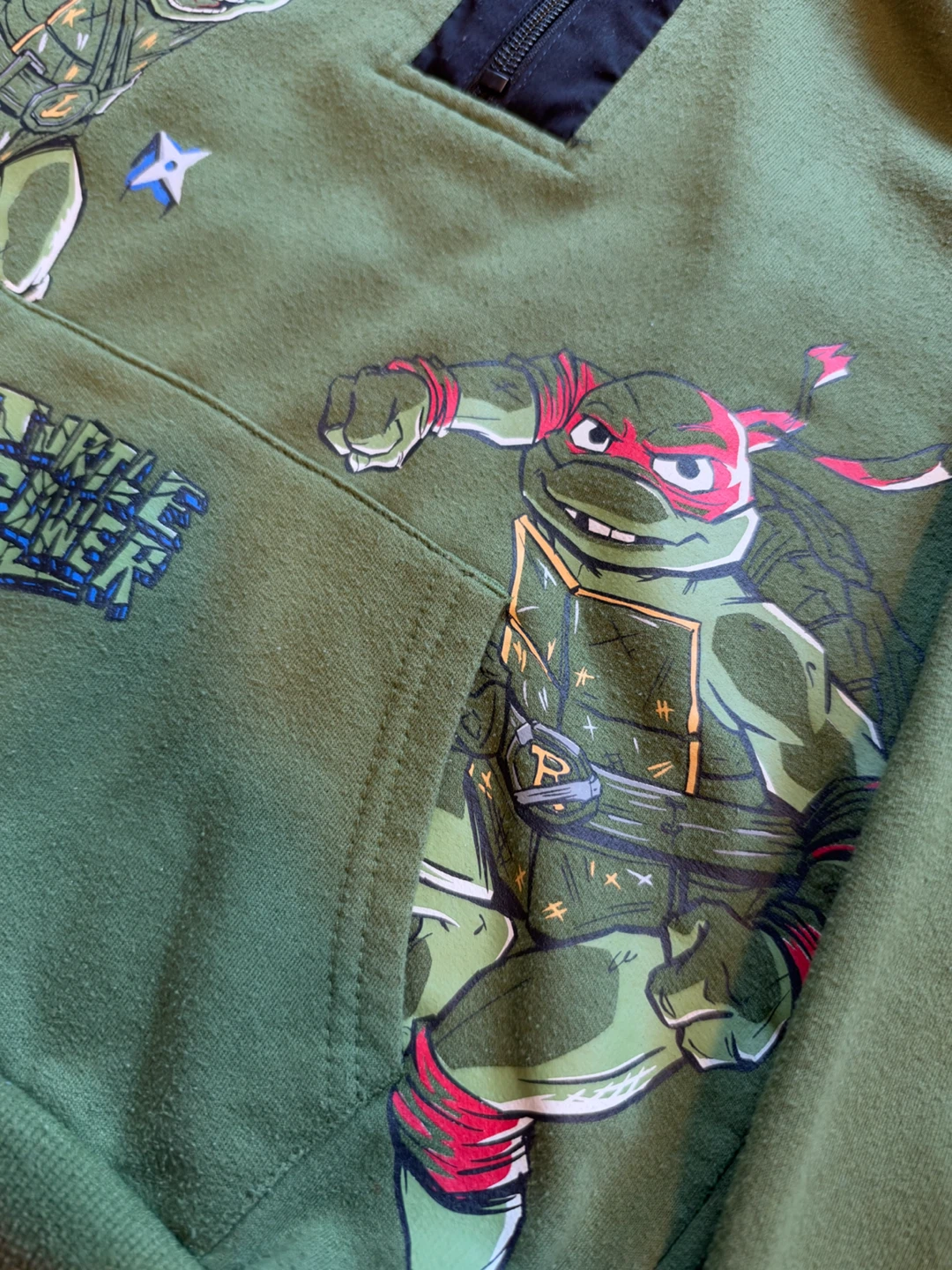 Ninja Turtles Quarter-Zip Hoodie, Size 7 - photo 3