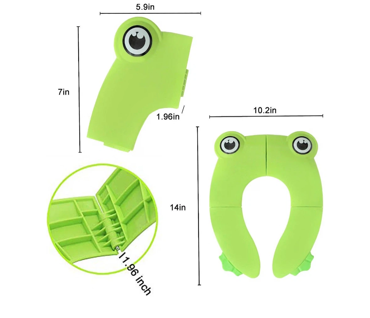 Portable Frog Folding Toilet Seat - photo 5