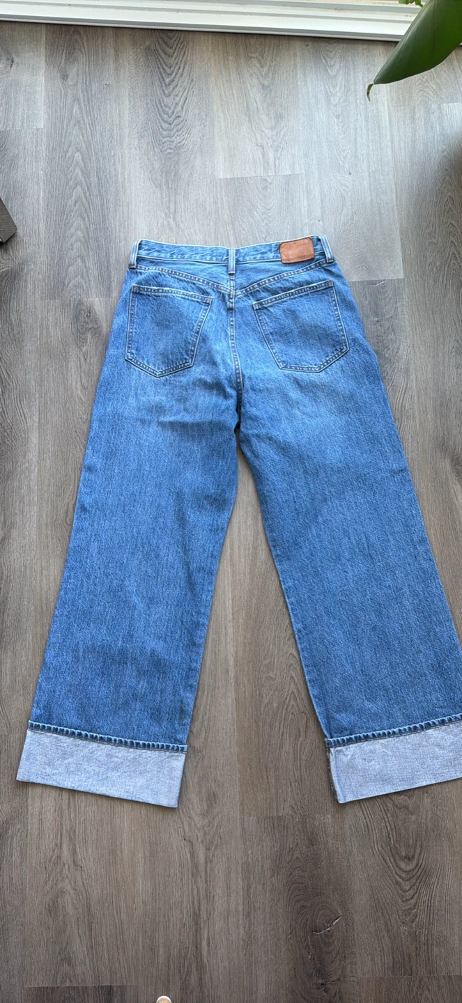 Denim Forum The '90s Hi-Rise Loose Cuff Jeans (size 30) - photo 4