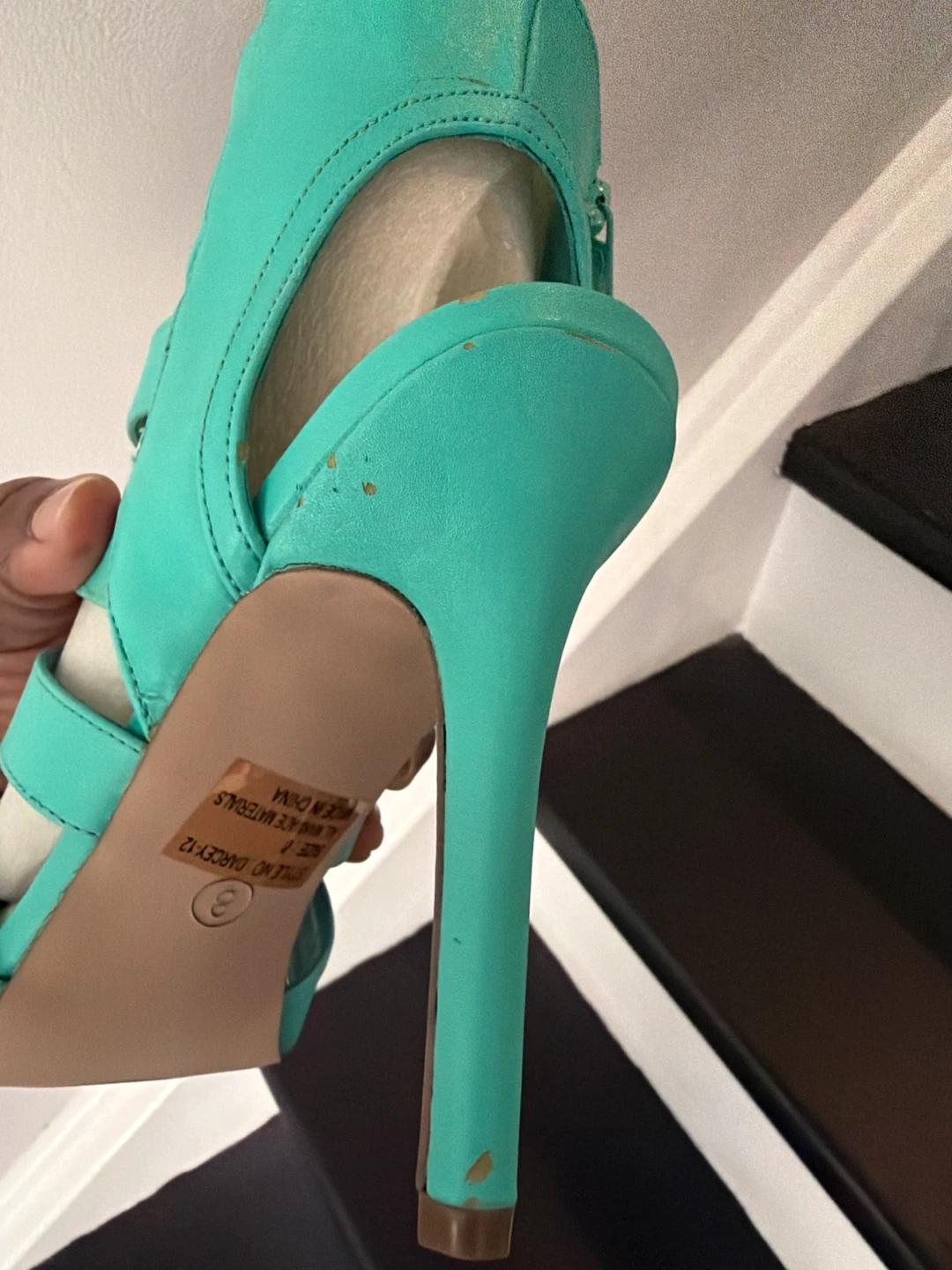 Teal Stiletto Heels Size 8 - photo 4