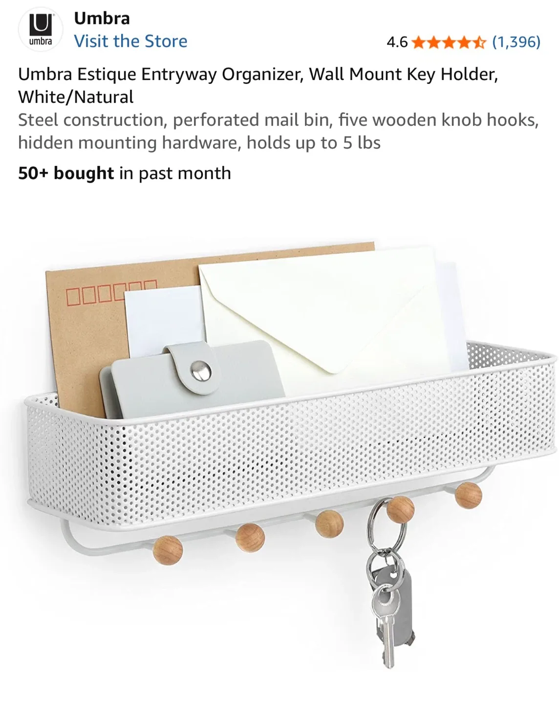 Umbra Estique Entryway Organizer - photo 4