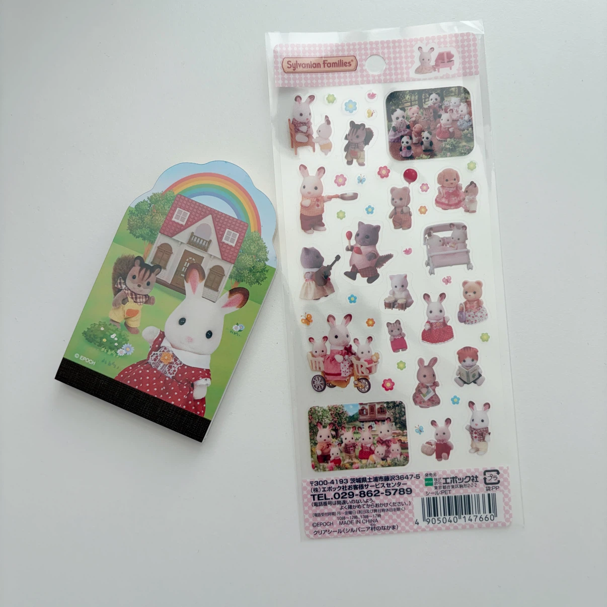 Sylvanian Families Sticker Sheet and Memo Pad