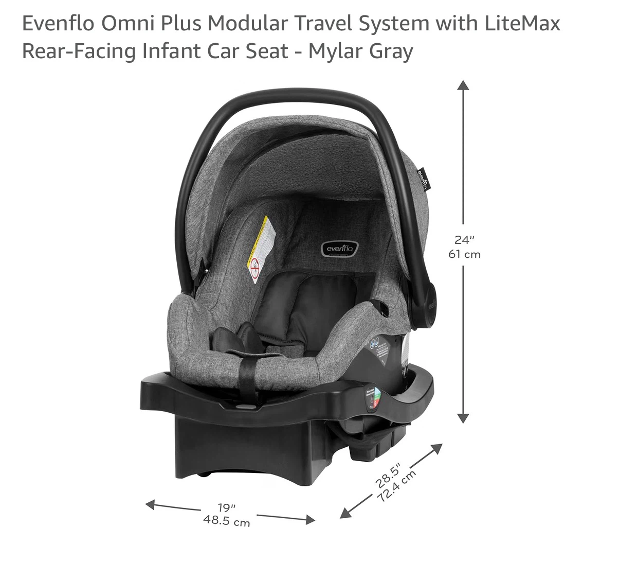 Evenflo Omni Plus Modular Travel System - Mylar Gray - photo 3