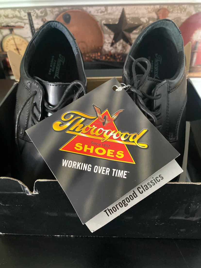 New! Unisex “Thorogood”Black Leather Work Shoes! - photo 3