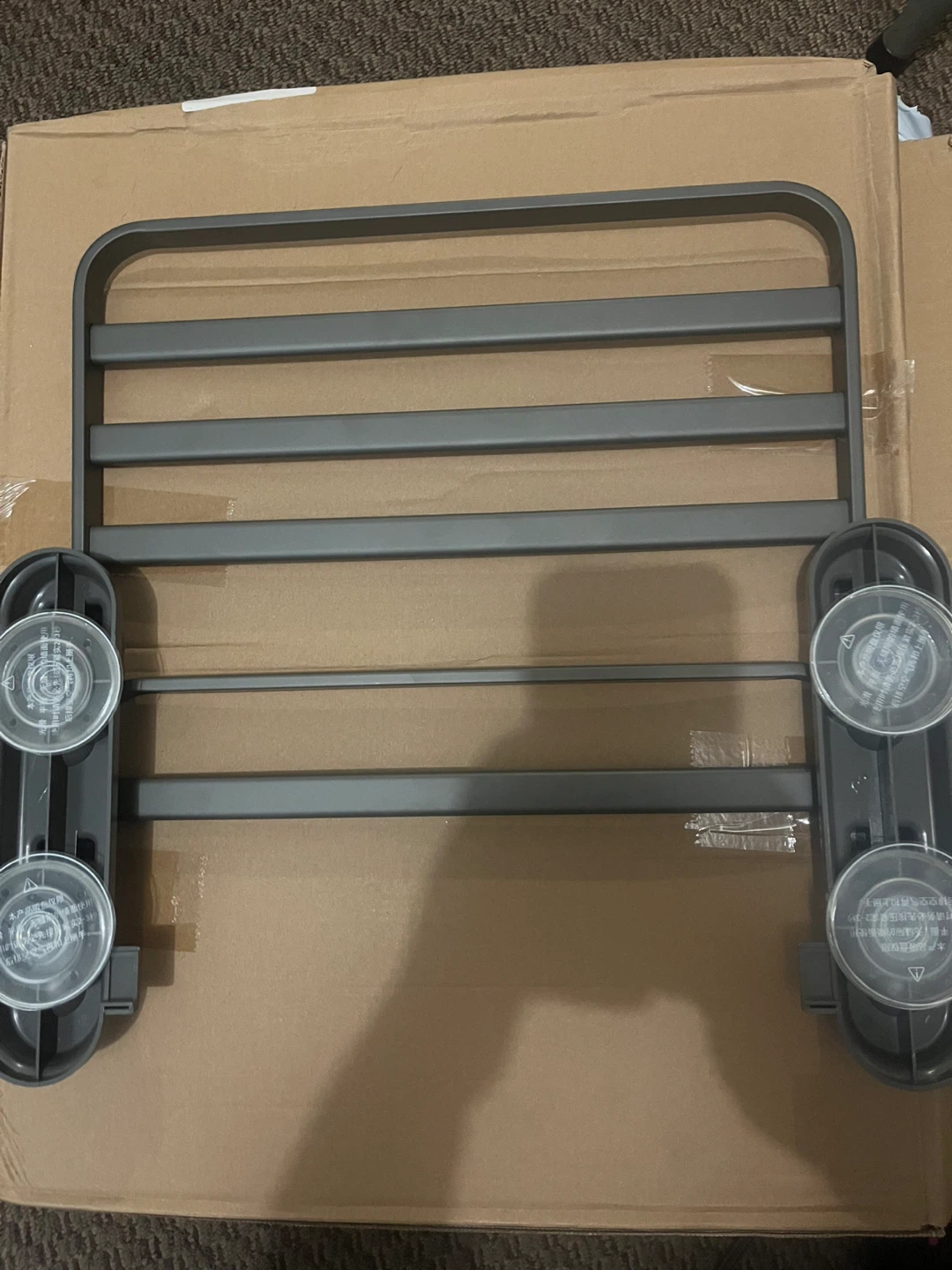 Wall Mounted Suction Cup Storage Shelf - 15.75 inches - photo 2