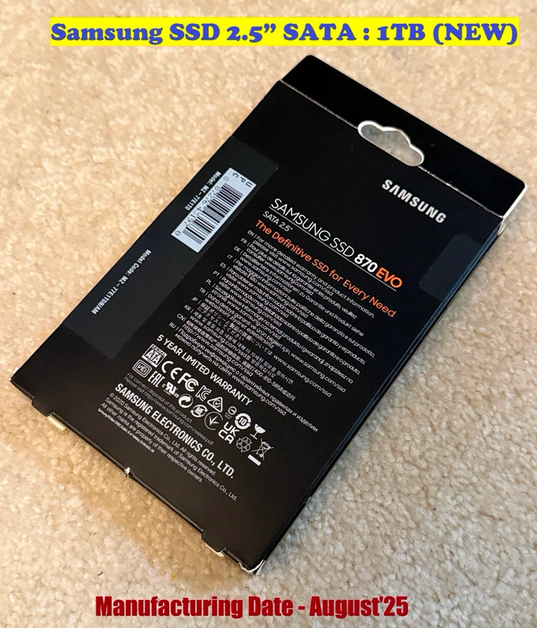 Samsung SSD 2.5” SATA : 1TB (NEW) - photo 5