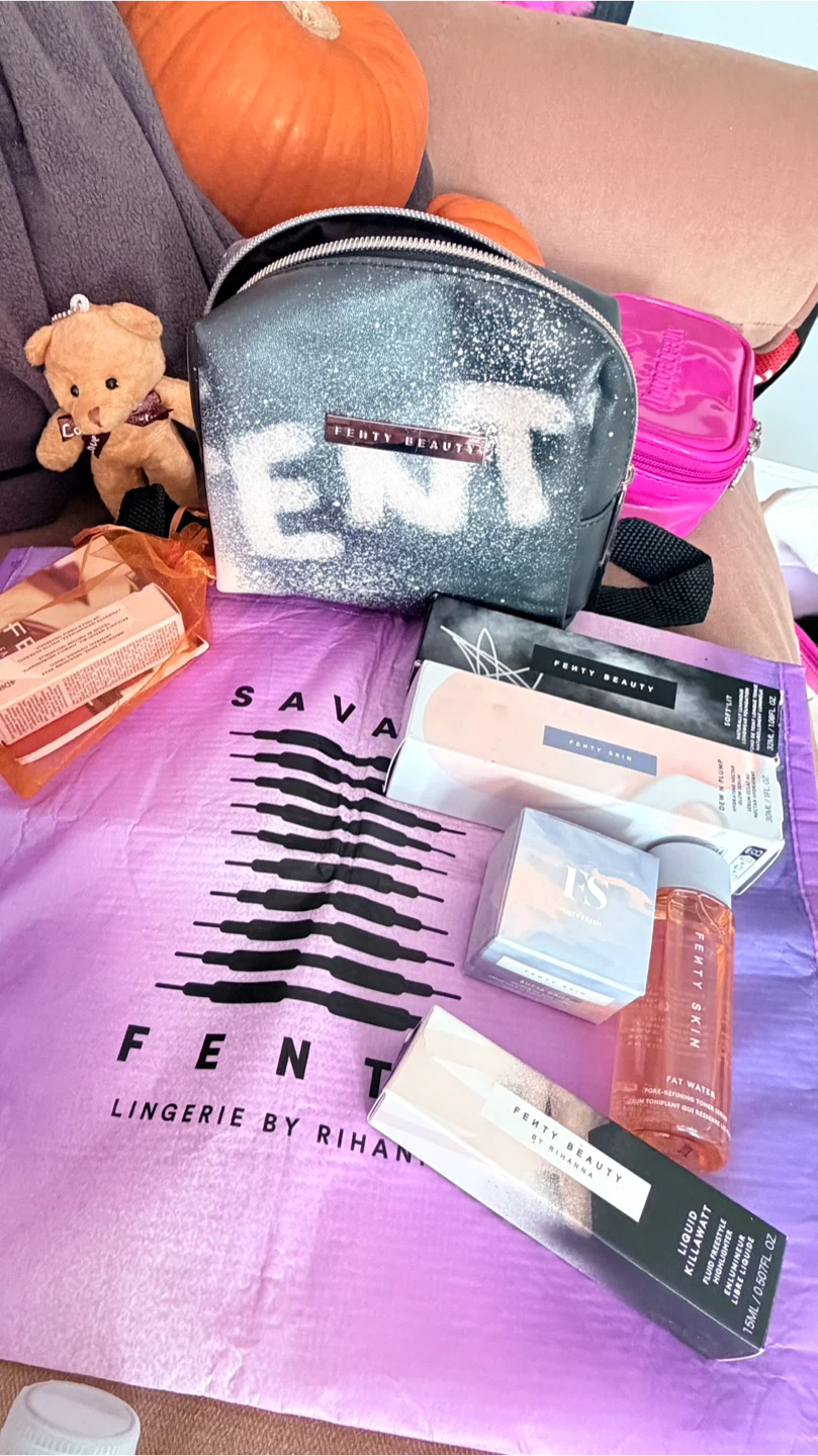 Fenty Beauty and Skin Set of 5 with pouch