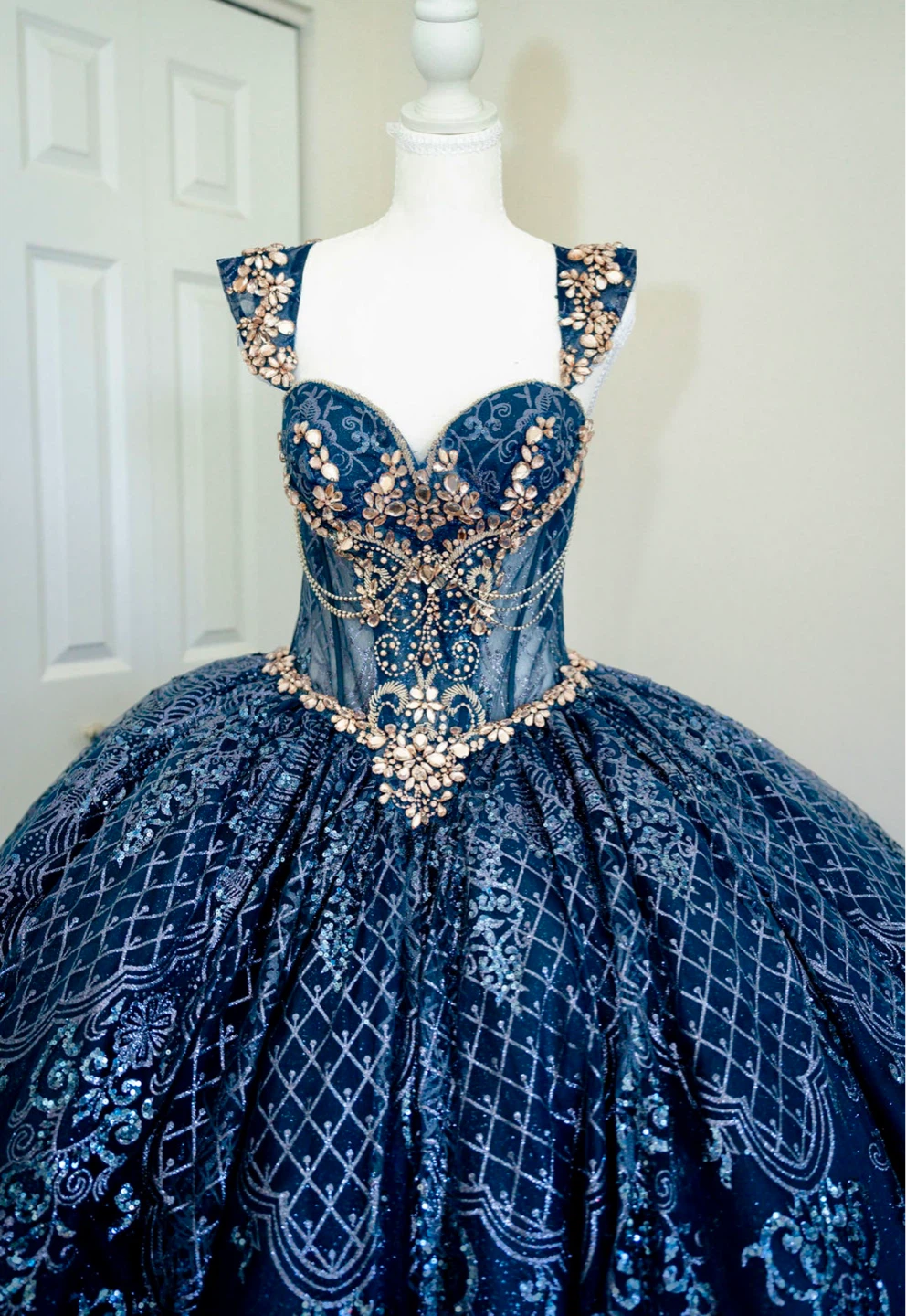 Navy Blue Quinceanera Ball Gown - photo 2