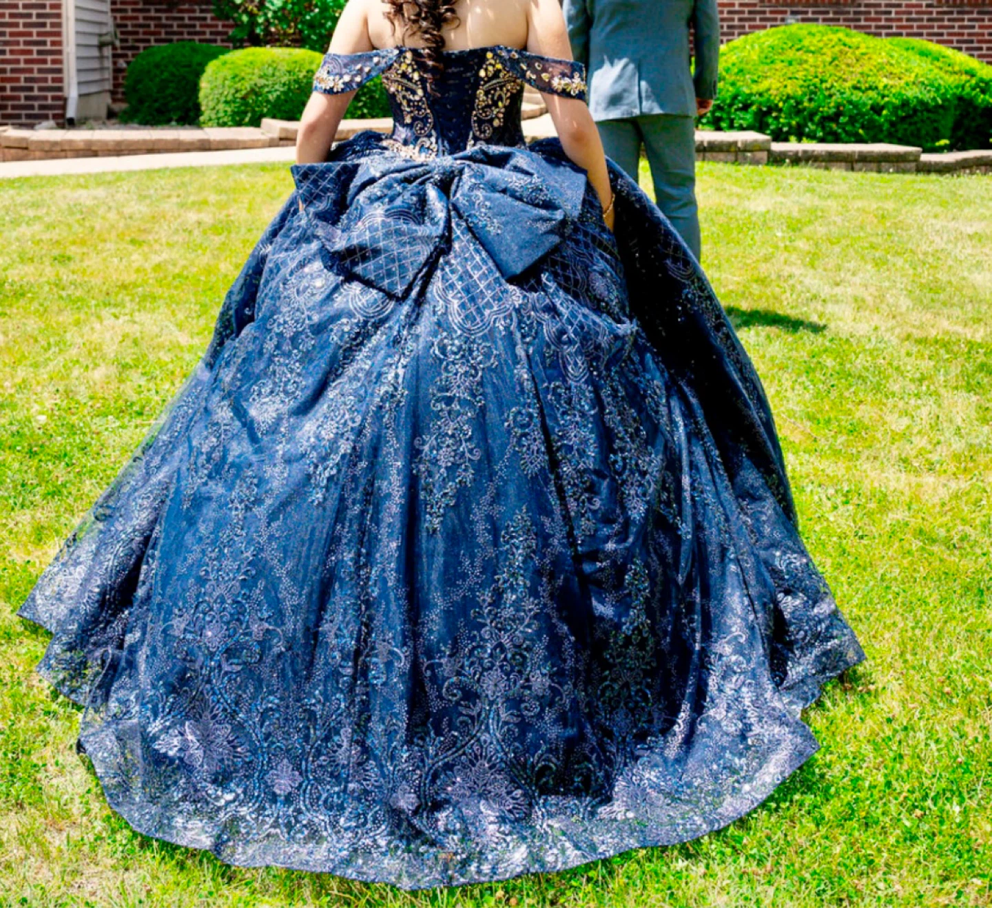 Navy Blue Quinceanera Ball Gown - photo 3