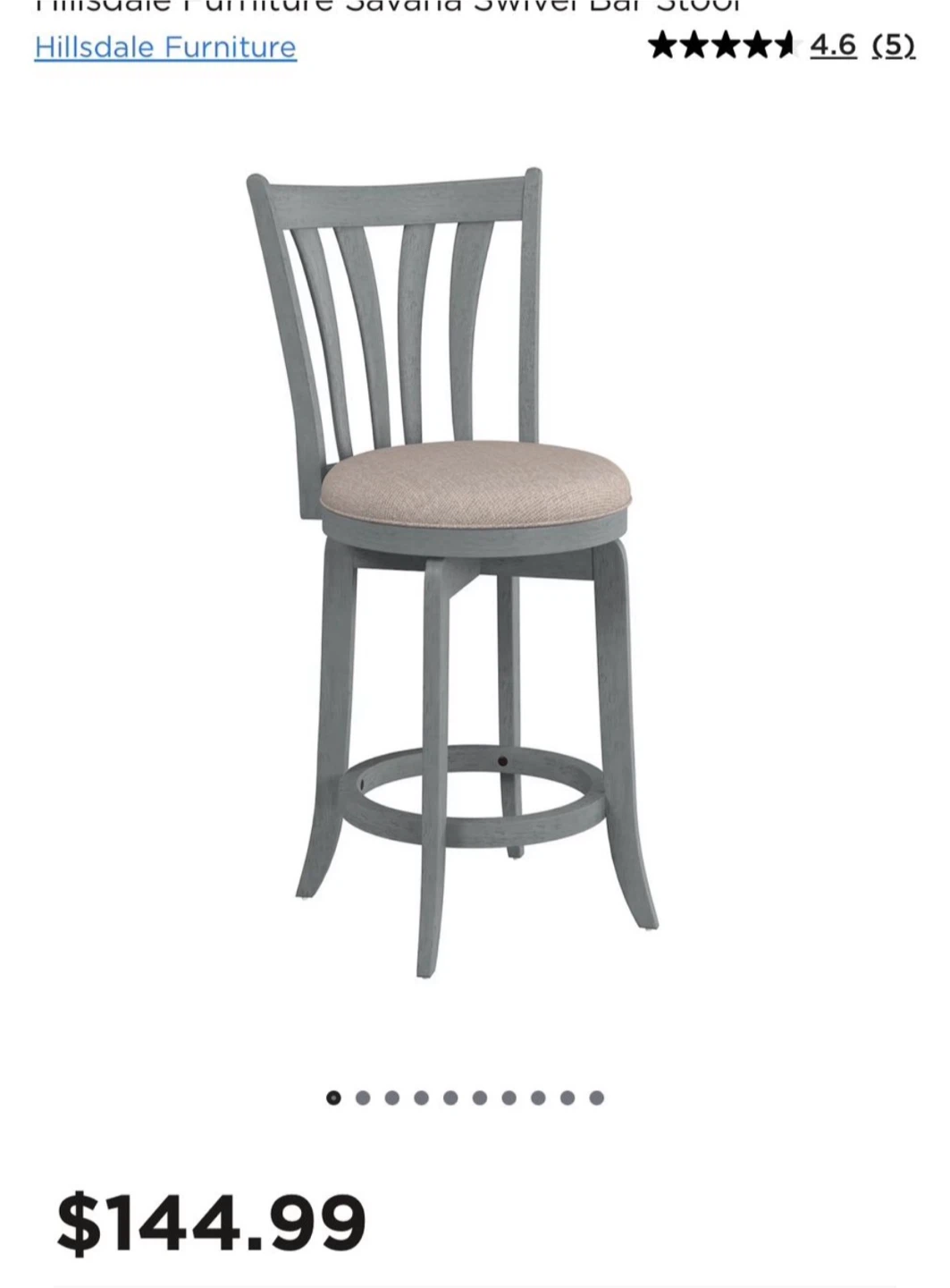 Hillsdale Furniture Savana Swivel Counter Stool