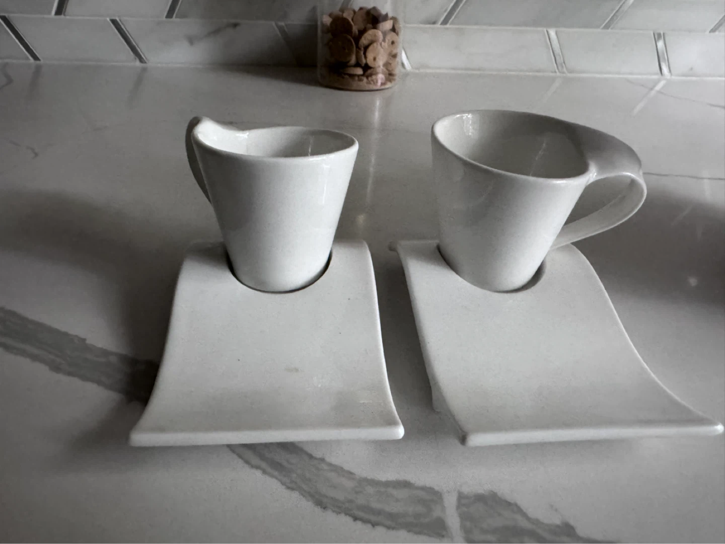White Ceramic Bird Teapot and Cup Set - photo 3