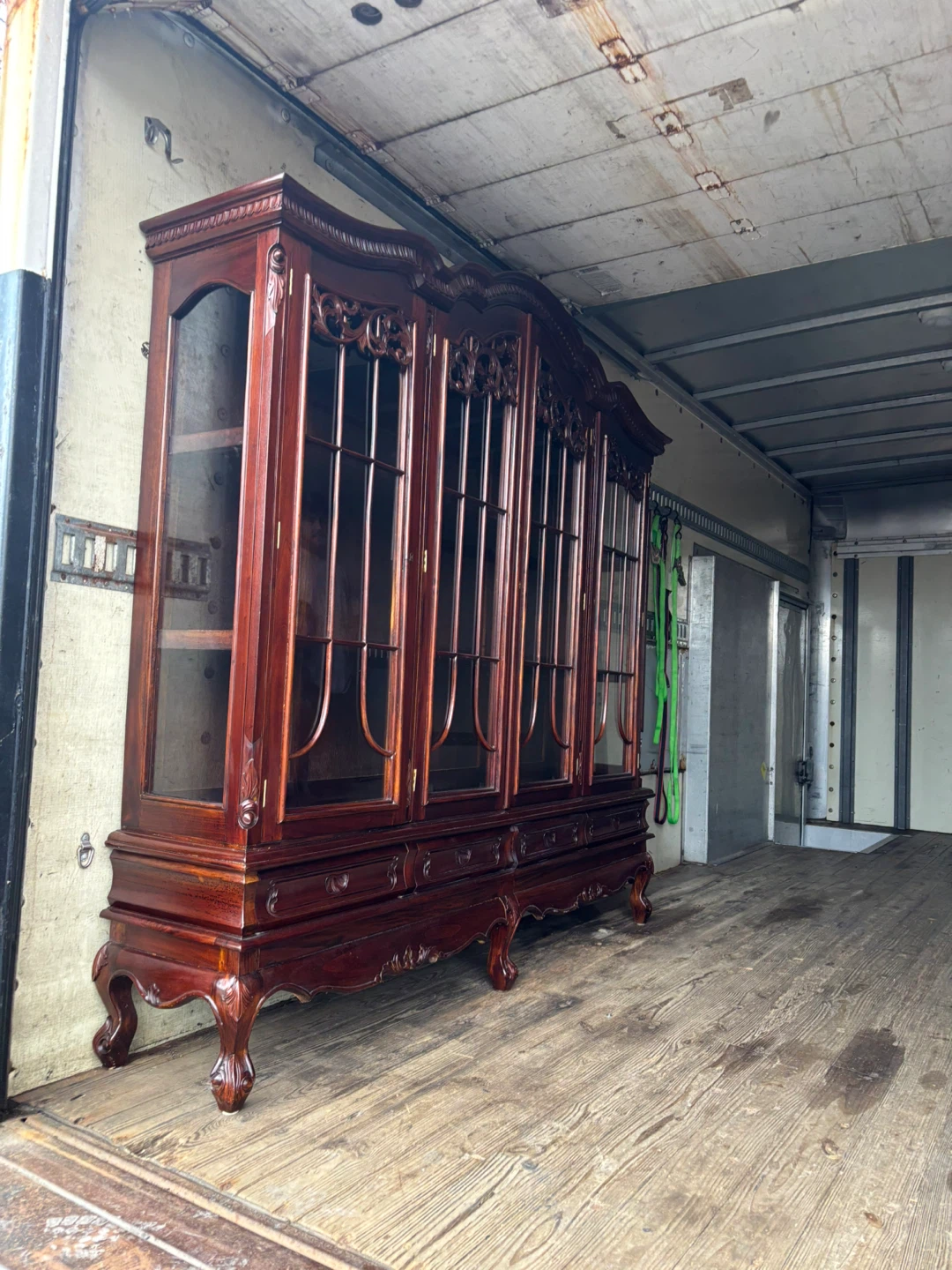 Large Antique Style Wooden China Cabinet - photo 3