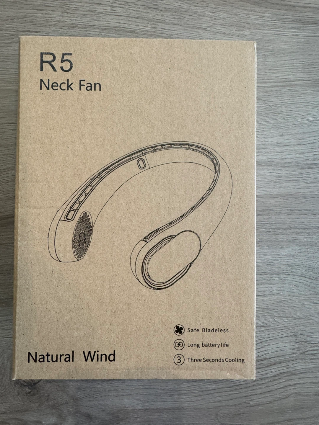 R5 Portable Bladeless Neck Fan - White - New and Sealed