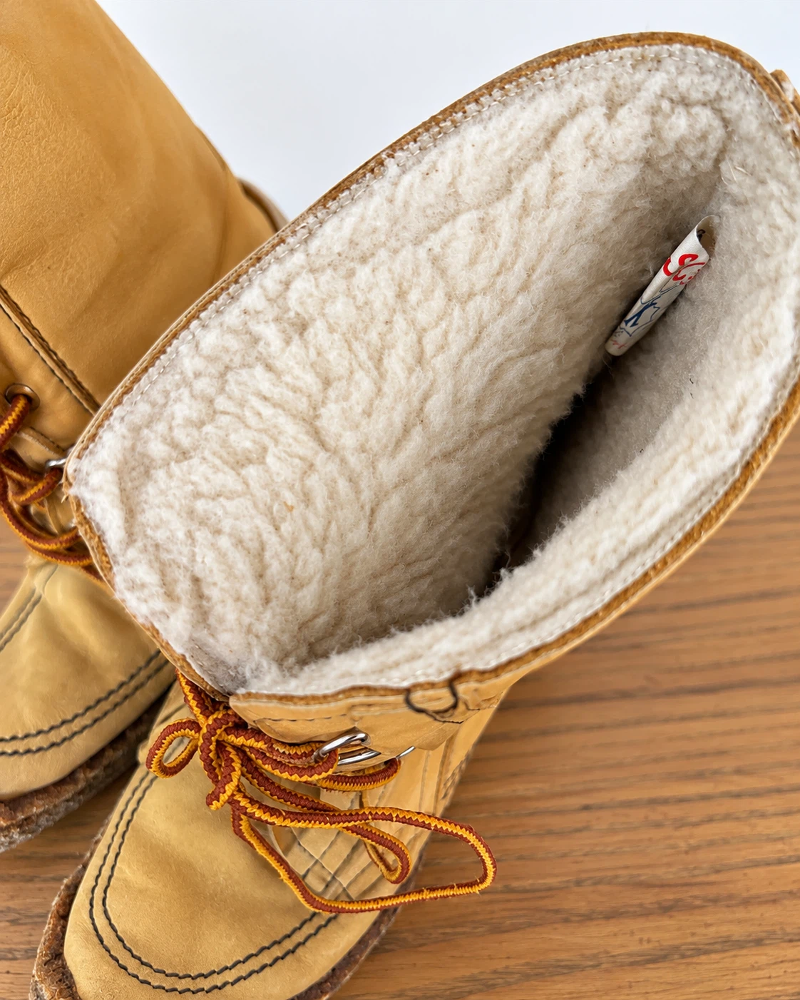 Vintage Sorel Leather Winter Boots – Shearling Lined – Men’s 10 - photo 5