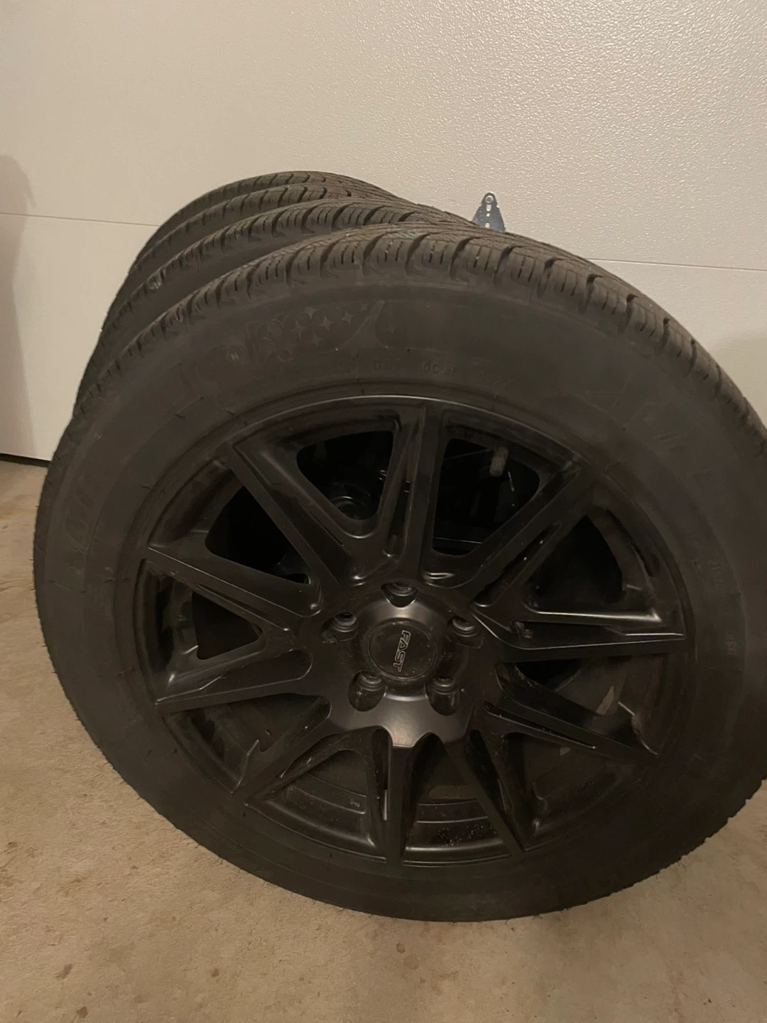 Set of 4 Michelin Tires on Fast Alloy Wheels