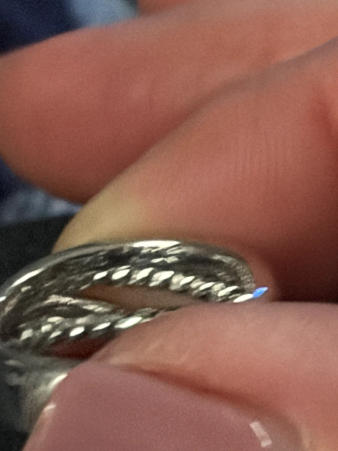David Yurman Sterling Silver and Gold Cable Ring - photo 2