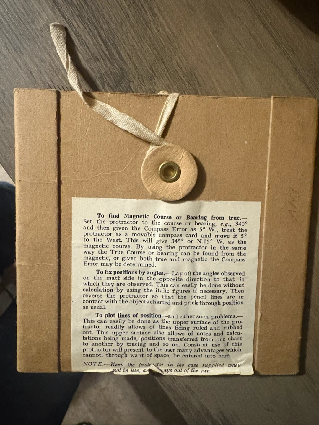 Douglas Combined Protractor and Parallel Rule - photo 2